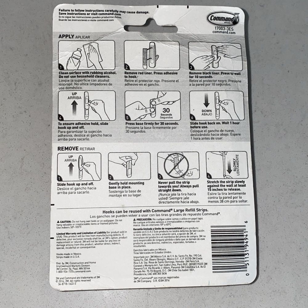 3M Command Hooks Multi-Pack - Picture 3 of 6